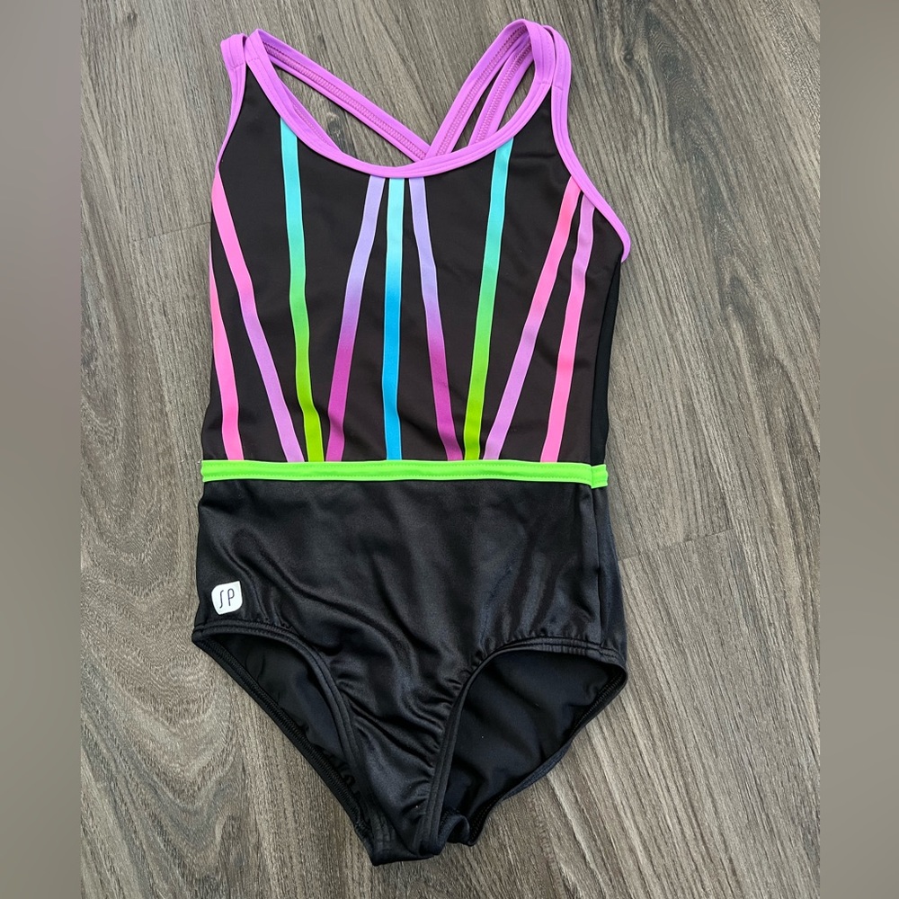 Sylvia P Spectrum Leotard Size 6